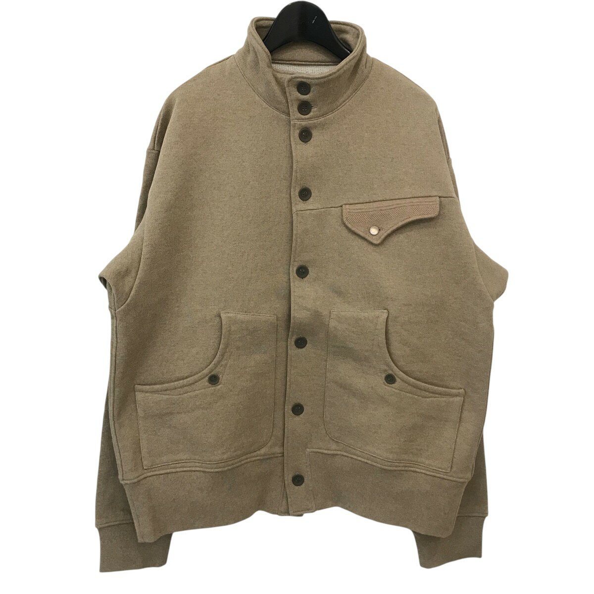 【中古】STEAF24AW 「BEND LINE SWEAT BLOUSON」 スウェットブルゾン S24AW SW01 アンバーベージュ サイズ:L【価格見直し】