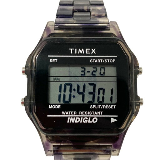 【中古】TIMEX×Needles デジタルウォッチ TW2V94400 ブラック 【040425】(タイメックス×ニードルス) 【中古】TIMEX×Needles デジタルウォッチ TW2V94400 ブラック 【040425】(タイメックス×ニードルス)