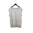 【中古】6(ROKU) BEAUTY&YOUTH VELOUR VNECK VEST 8617-241-0346 ホワイト 【040425】(ロクビューティアン...
