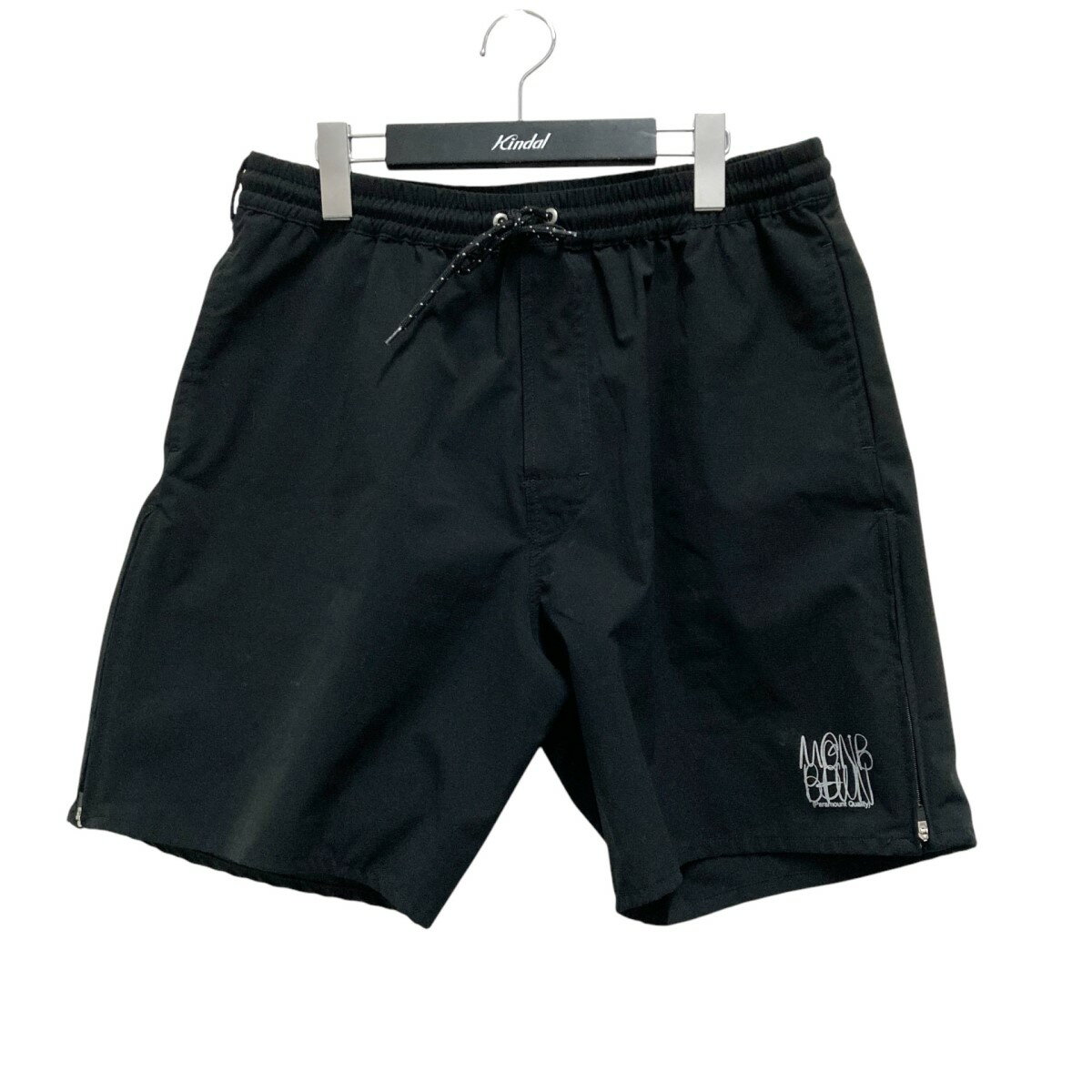 【中古】BEDWIN &THE HEARTBREAKERS×MAGIC NUMBER EASY SHORTS ハーフパンツ ブラック サイズ:L 【040425】(ベドウィンアンドザハートブレイカーズ×マジックナンバー)