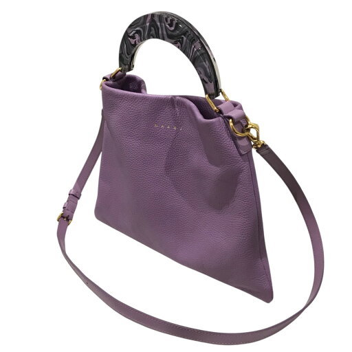 【中古】MARNI 【Veniceスモール】 2WAYバッグ SCMP065U0 パープル 【050425】(マルニ) 【中古】MARNI 【Veniceスモール】 2WAYバッグ SCMP065U0 パープル 【050425】(マルニ)