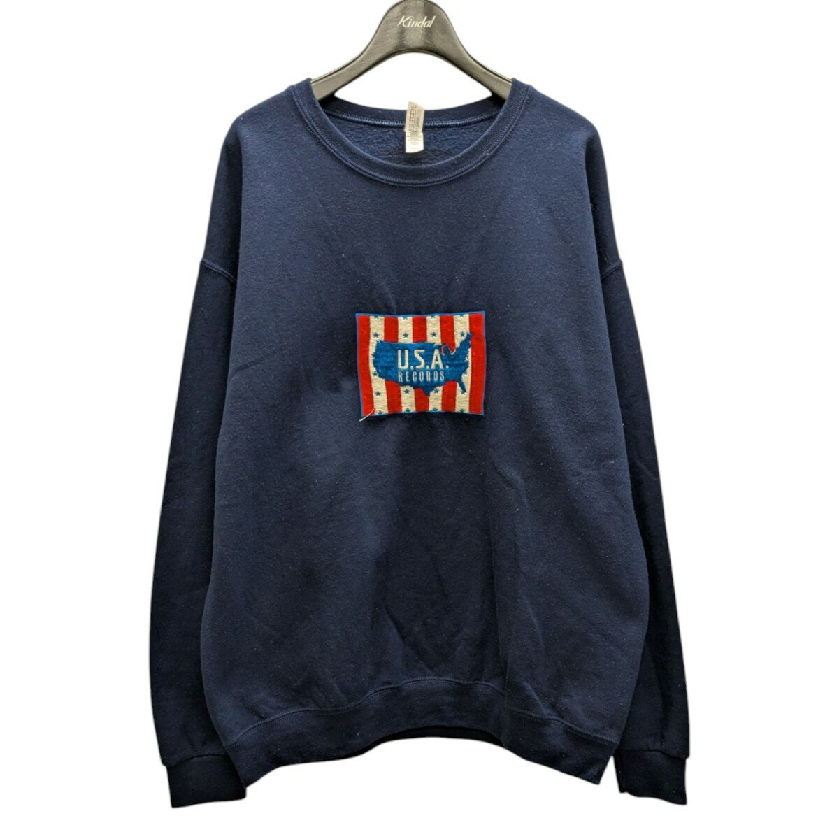 【中古】WACKO MARIA×WILD GARAGE REBELLION トレーナー ネイビー サイズ:L 【060425】(ワコマリア×WILD GARAGE REBELLION)