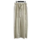 【中古】sacai ベルテッドストライプパンツ アイボリー サイズ:1 【060425】(サカイ)