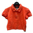 【中古】DSQUARED2 23SS クロップドポロシャツ S72GL0027 オレンジ サイズ:XS 【060425】(ディースクエアード)