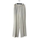 【中古】6(ROKU) BEAUTY&YOUTH POLYESTER RAYON BOOTCUT PANTS スラックス 8614 202 0469 アイボリー...