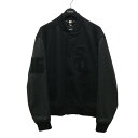 【中古】BOSS×SHOHEI OHTANI レザー切替ヴァーシティジャケット ブラック サイズ:48 【080425】(ヒューゴボス)