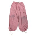 【中古】RAY BEAMSカーゴワイドパンツ 61-23-0320-462 ピンク サイズ:0【価格見直し】