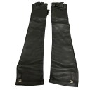 【中古】CHANEL フィンガーレスグローブ ブラック 【100425】(シャネル)