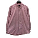 【中古】POLO RALPH LAUREN ボタンダウンシャツ ピンク サイズ:L 【100425】(ポロラルフローレン)
