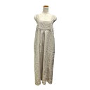 【中古】nest Robe リネンロングキャミドレスワンピース キャミソールワンピース 01191-1080-1 ベージュ サイズ:F 【090425】(ネストローブ)