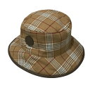 【中古】GUCCI チェック チェック×GGバケットハット 700851 ベージュ サイズ:M 【100425】(グッチ)(4)