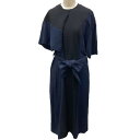 【中古】AKIRA NAKA マイティレギュラースリーブドレス AS2162-BKNV ネイビー サイズ:1 【110425】(アキラナカ)