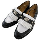 【中古】TOGA VIRILIS METAL LOAFER メタルローファー ブラック×ホワイト サイズ:42 【100425】(トーガヴィリリース)