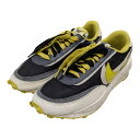 【中古】NIKE×sacai×UNDERCOVERLD Waffle Black Sail-Dark Grey-Bright Citron スニーカー ブラック×イエロー サイズ:27.0cm【価格見直し】