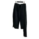 【中古】J.W.ANDERSON アシンメトリーワイドパンツ ブラック サイズ:34 【110425】(ジョナサンウィリアムアンダーソン)