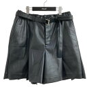 【中古】sacai フェイクレザーパンツ ブラック サイズ:2 【110425】(サカイ)(4)