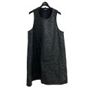【中古】BLACK COMME des GARCONS 総柄ノースリーブプルオーバー ブラック サイズ:L 【110425】(ブラックコムデギャルソン)