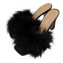 【中古】Maison Margiela 22 Fur Mules ヒールファーミュールハイヒールサンダル S58WP0270 ブラック サイズ:37 【120425】(メゾンマルジェラ22)(4)