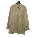 【中古】uru 24SS REGULAR COLLAR L S SHIRTS チェックシャツ 24SCC01 ベージュ サイズ:3 【120425】(ウル)