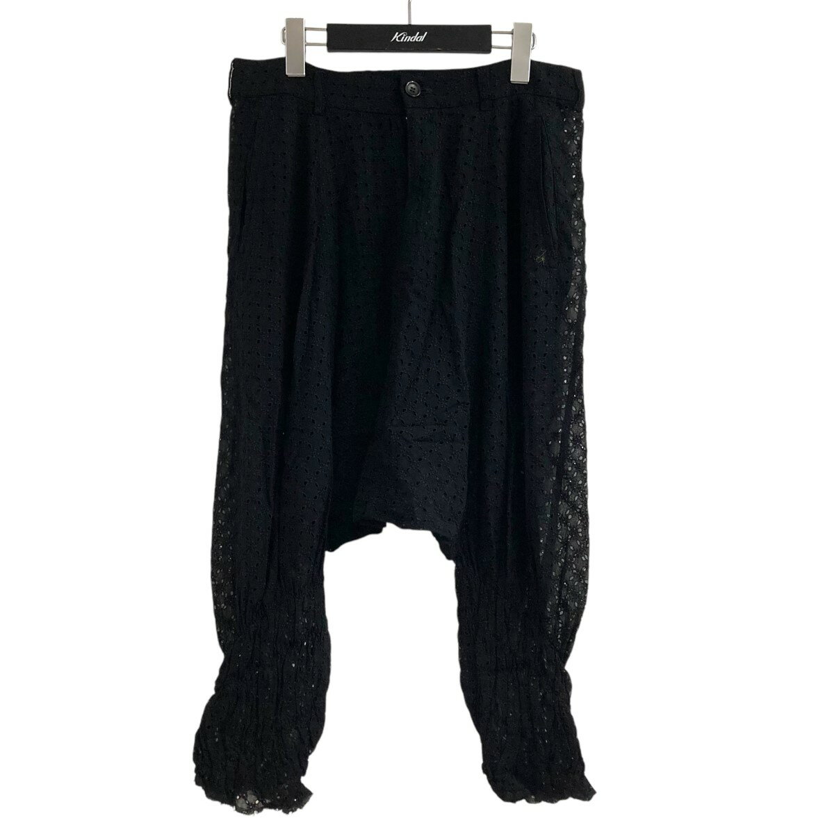 【中古】COMME des GARCONS COMME des GARCONSレースサルエルパンツ ブラック サイズ:xs【価格見直し】