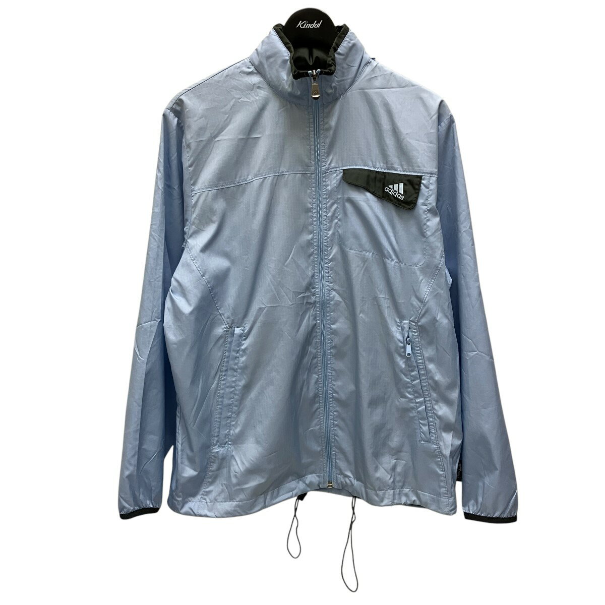 【中古】adidas ジップジャケット JD2004 スカイブルー サイズ:S 【130425】(アディダス)
