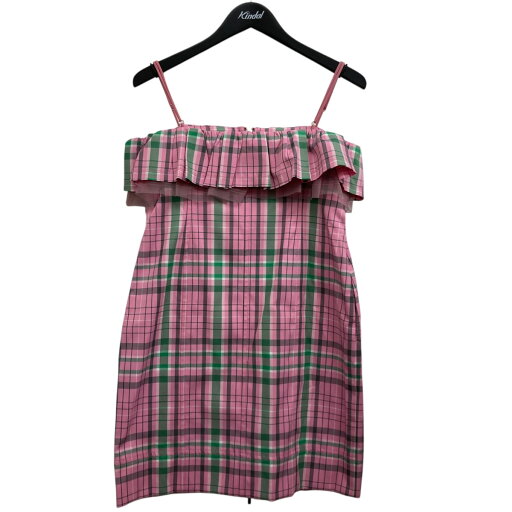 【中古】MAISON SPECIAL チェックキャミミニワンピース ピンク サイズ:Free 【130425】(メゾンスペシャル) 【中古】MAISON SPECIAL チェックキャミミニワンピース ピンク サイズ:Free 【130425】(メゾンスペシャル)
