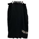 【中古】Yohji Yamamoto pour homme24AW ラップスカート ブラック サイズ:3【価格見直し】