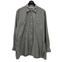 【中古】MAATEE&SONS レギュラーカラーシャツ MT2303-0604A グレー×ブラック サイズ:3 【140425】(マーティーアンドサンズ)