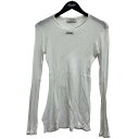 【中古】MIU MIU リブニットドレス ホワイト サイズ:XS 【140425】(ミュウミュウ)