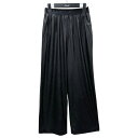 【中古】ASTRAET 22AW フェイクレザーイージーワイドパンツ 5414-202-0358 ブラック サイズ:00 【140425】(アストラット)