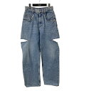 【中古】Maison Margiela スラッシュディティールデニムパンツ インディゴ サイズ:42 【150425】(メゾンマルジェラ)
