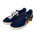 【中古】PUMA Puma Clyde OG Persian Blue/Orange Brick ローカットスニーカー 393326-01 ネイビー サイズ:28.0cm 【150425】(プーマ)(4)