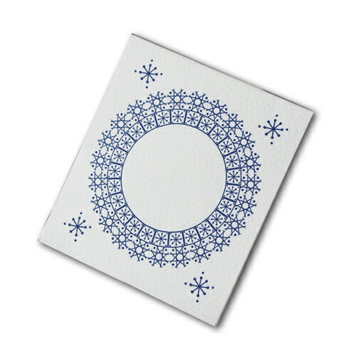 【紙コースター】リフレコースター スノー「ブルー」 (1ケース2000枚)