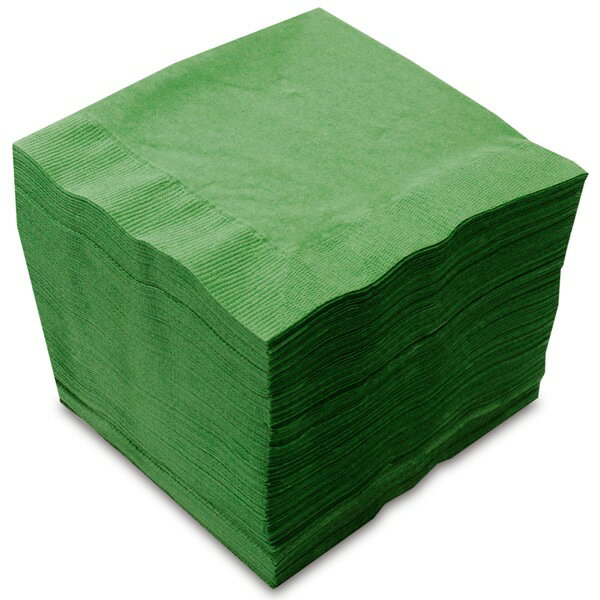 【紙ナプキン】4つ折り2PLYナプキン「イタリアングリーン」（1ケース3,000枚）