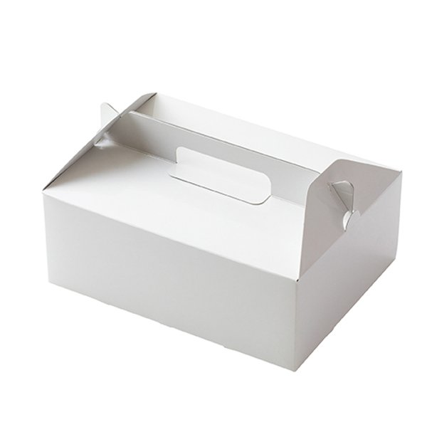 【ケーキ・洋菓子など】スイーツケース　8号ホワイト（200個入）