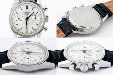ヴィンテージ Heuer CARRERA 3647D ホイヤー クロノグラフ カレラ 1960年代 2018年7月 OH済 腕時計 アンティーク タグ ホイヤー #22994YER