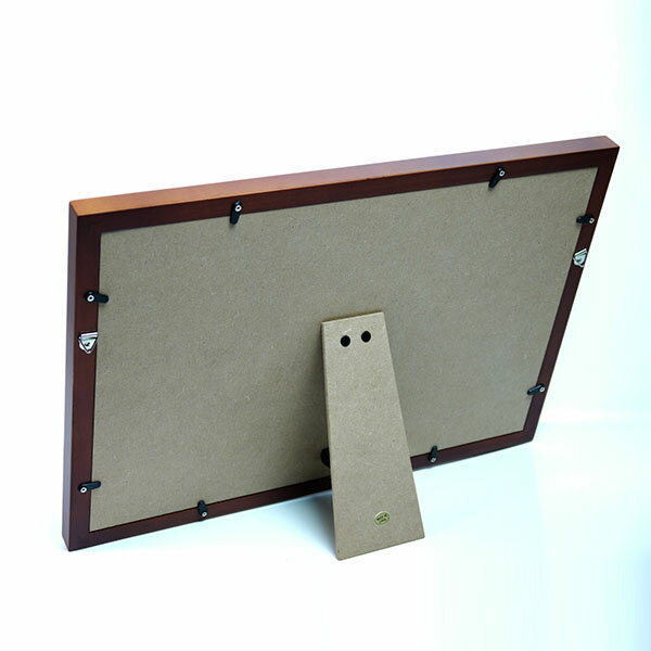 ★【在庫限り特別価格】ウッドモチーフ フォトフレーム 6ウィンドー ブラウン [D:N] [2]