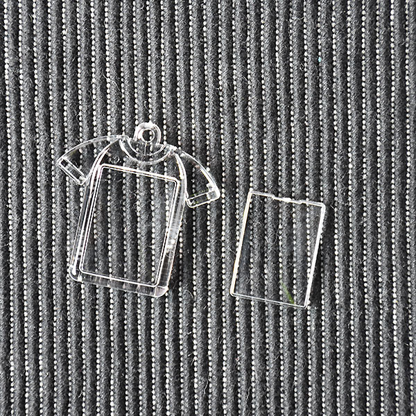 ★【ハメパチ】自分で作るオリジナル写真入りストラップ 手作りキット Tシャツ形 25x16mm CAA-T25A【1個入り】　[D:N]