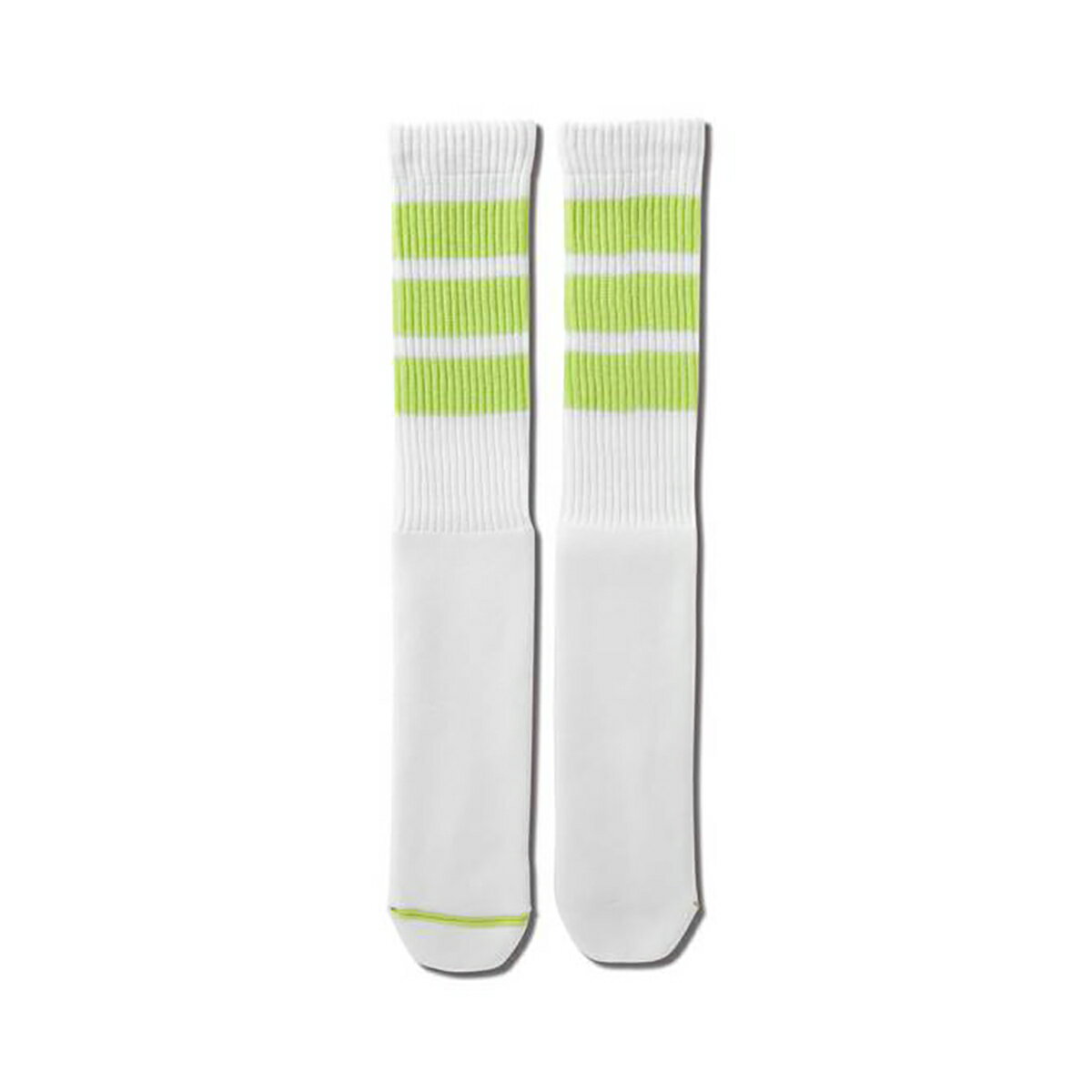 AKTR MONSTER SOCKS(WHITExLIME GREEN)(AN^[ X^[ \bNX)yY fB[XzyC t[TCY 22`28cmzy24SSz