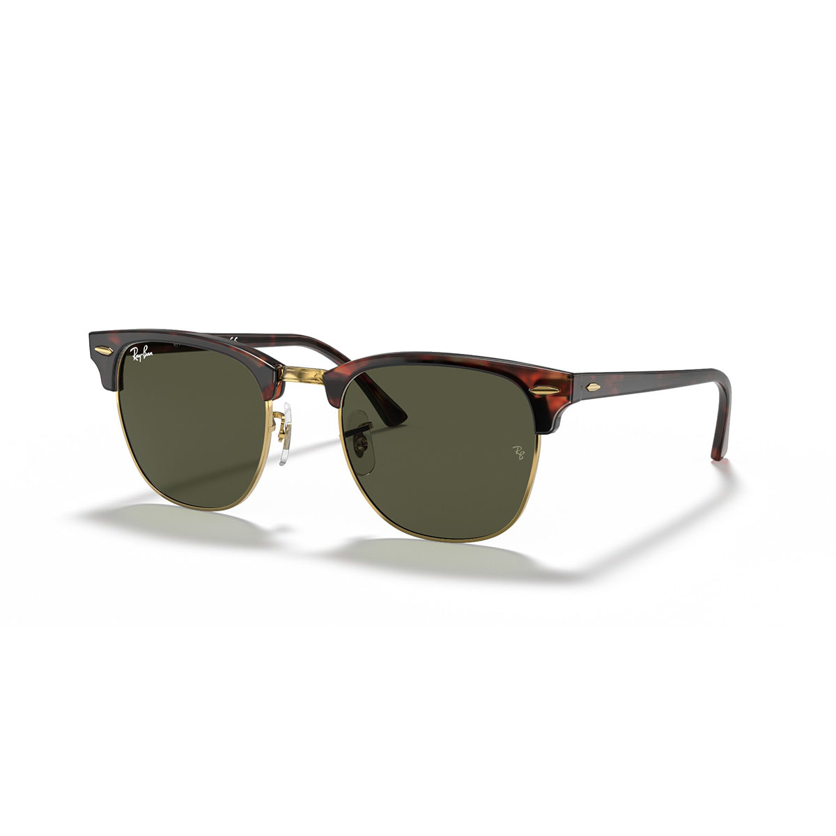 【ラスト1点 サイズ:L】Ray-Ban CLUBMASTER CLASSIC ポリッシュ ゴールド上にトートシェル グリーン レイバン クラブマスター クラシック 【メンズ】【サングラス】【24SS】