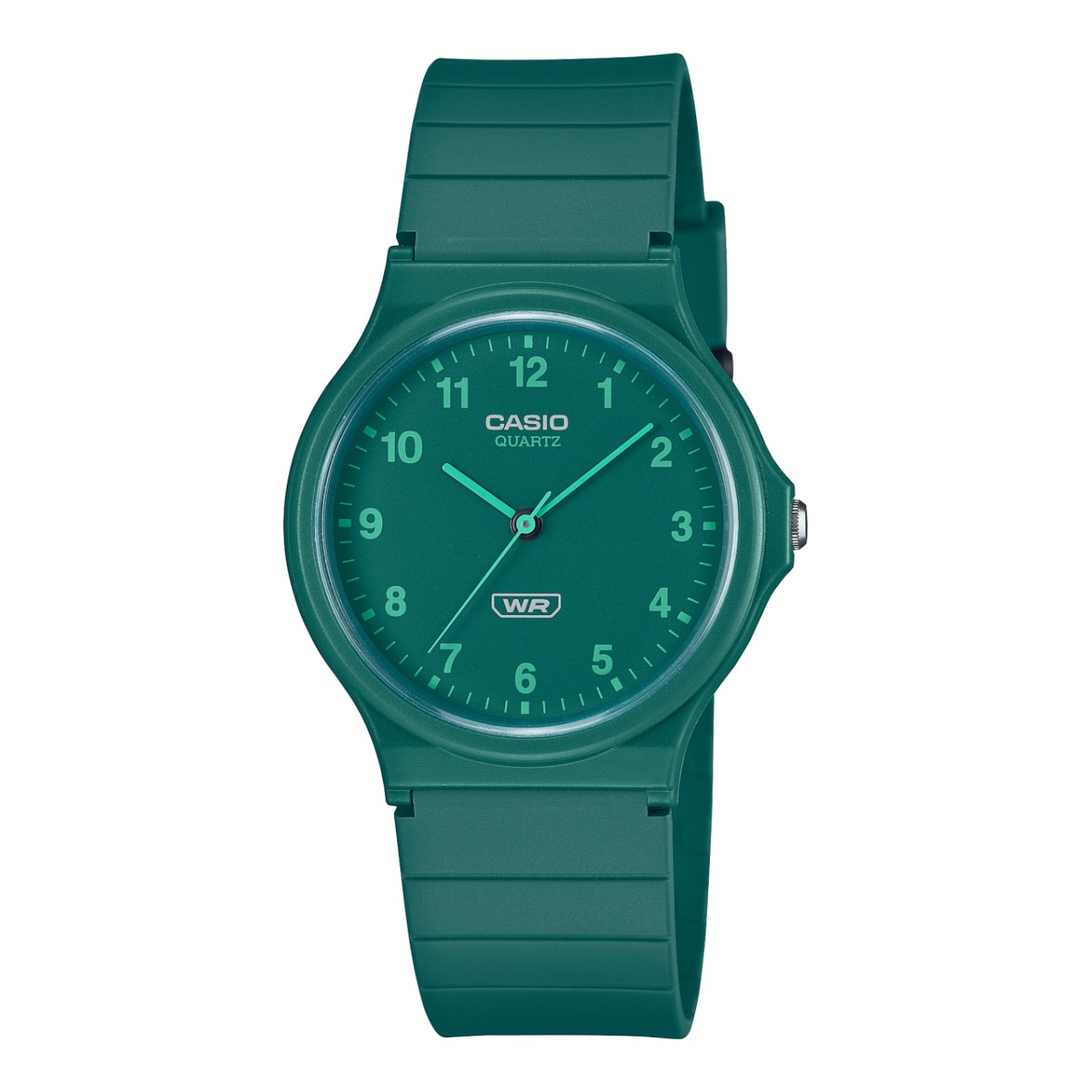 CASIO MQ-24B-3BJF(グリーン)(カシオ MQ-24B-3BJF)【メンズ】【腕時計 シンプル 薄型 アナログ サステナブル】【24FW】