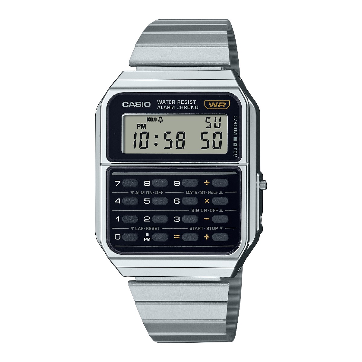 【ラスト1点 サイズ:ONE SIZE】CASIO STANDARD CA-500WE-1AJF(シルバー)(カシオ スタンダード CA-500WE-1AJF)【メンズ レディース】【..