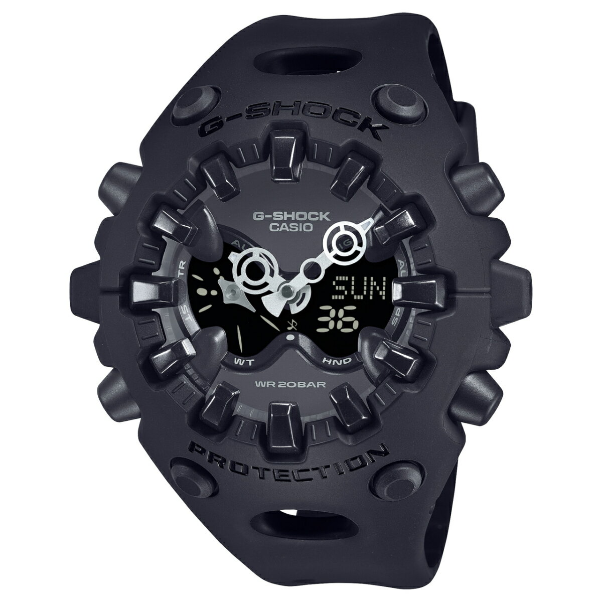 【pt10倍 5/4まで】G-SHOCK GA-V01-1AJF(BLACK)(ジーショック GA-V01-1AJF)【メンズ レディース】【腕時計 耐衝撃 20気圧防水 ソーラー駆動 長寿命バッテリー】【25SS】