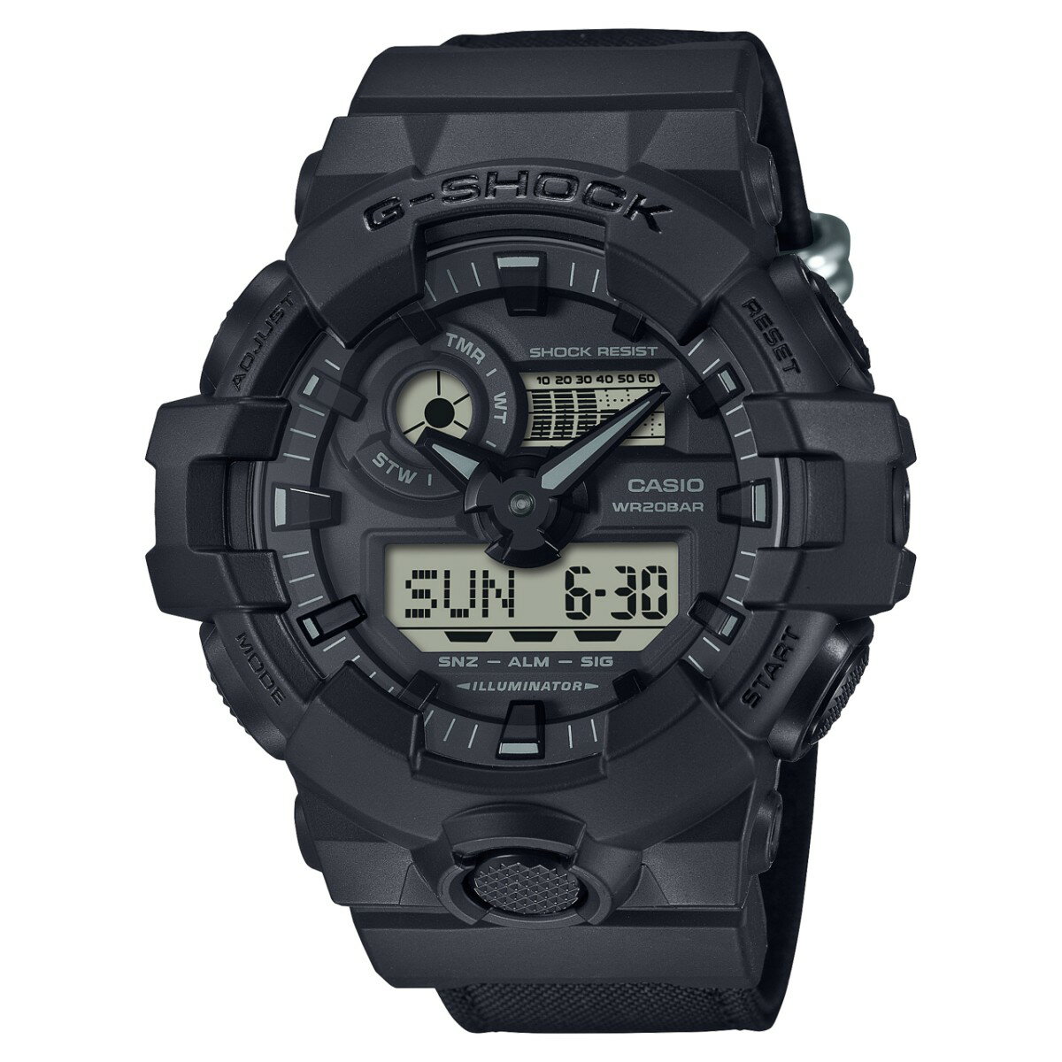 【ラスト1点 サイズ:ONE SIZE】G-SHOCK GA-700BCE-1AJF(ブラック)(ジーショック GA-700BCE-1AJF)【メンズ】【腕時計 耐衝撃 20気圧防水】【24SS】