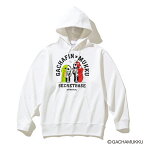 ARTIMATION＜GACHAPIN & MUKKU X ARTIMATION X SECRET BASE＞ G & M HOODIE(WHITE)(アーティメーション ＜ガチャピン&ムック×アーティメーション×シークレット ベース＞ G & M フーディ ガチャムク)【メンズ レディース】【23FW】