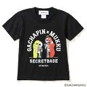 ARTIMATION＜GACHAPIN & MUKKU X ARTIMATION X SECRET BASE＞ G & M S/S KIDS TEE(BLACK)(アーティメーション ＜ガチャピン&ムック×アーティメーション×シークレット ベース＞ G & M ショートスリーブ キッズ ティー ガチャムク)【キッズ】【23FW】