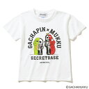 ARTIMATION＜GACHAPIN & MUKKU X ARTIMATION X SECRET BASE＞ G & M S/S KIDS TEE(WHITE)(アーティメーション ＜ガチャピン&ムック×アーティメーション×シークレット ベース＞ G & M ショートスリーブ キッズ ティー ガチャムク)