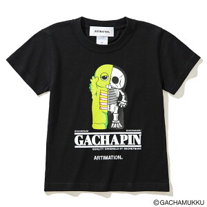 ARTIMATIONGACHAPIN & MUKKU X ARTIMATION X SECRET BASE GACHAPIN S/S KIDS TEE(BLACK)(ƥ᡼ 㥬ԥ&åߥƥ᡼ߥå ١ ԥ ९ 硼ȥ꡼ å ƥ)ڥåۡ23FW