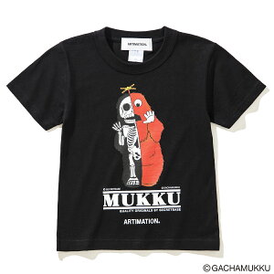 ARTIMATIONGACHAPIN & MUKKU X ARTIMATION X SECRET BASE MUKKU S/S KIDS TEE(BLACK)(ƥ᡼ 㥬ԥ&åߥƥ᡼ߥå ١ å ९ 硼ȥ꡼ å ƥ)ڥåۡ23FW