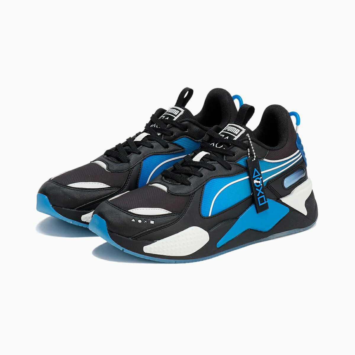 楽天Kinetics【ポイント10倍 16日1:59まで】PUMA x PlayStation RS-X（PUMA Black-PUMA Team Royal）（プーマ × プレイステーション RS-X）【メンズ】【スニーカー シューズ 靴 プレステ コラボモデル】【24SS】